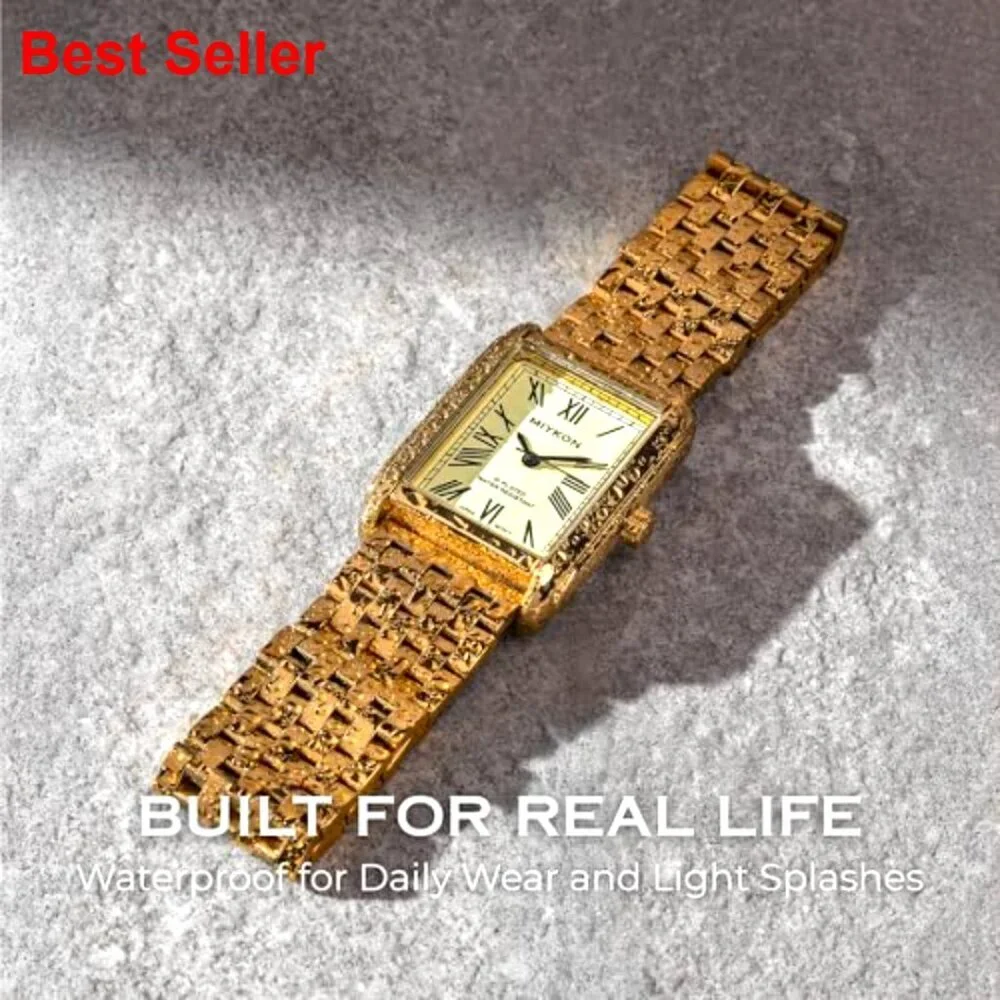 Solid Stainless Steel Bracelet Dress Watch, Japanese Quartz, Water Resistant
